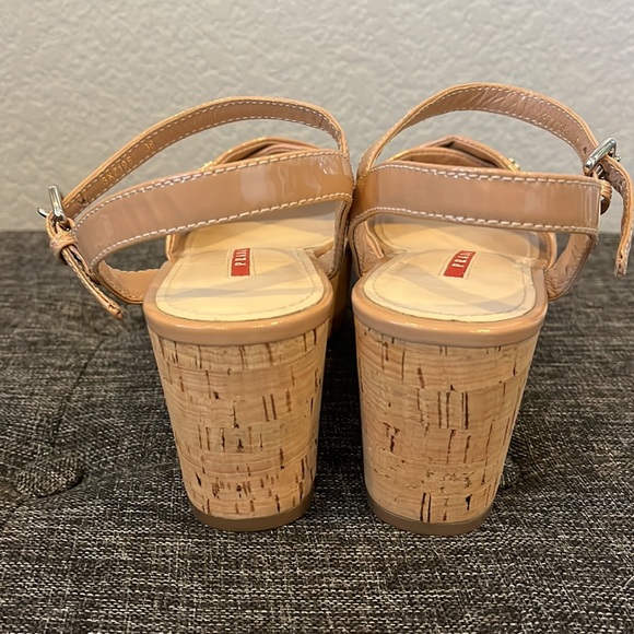Prada. 36. Neutrals wedge platform cork sandals. Never worn! - Picture 6 of 8